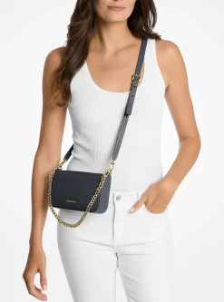 Petite pochette Bryant convertible en cuir grainé