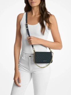 Petite pochette Bryant convertible à logo Signature