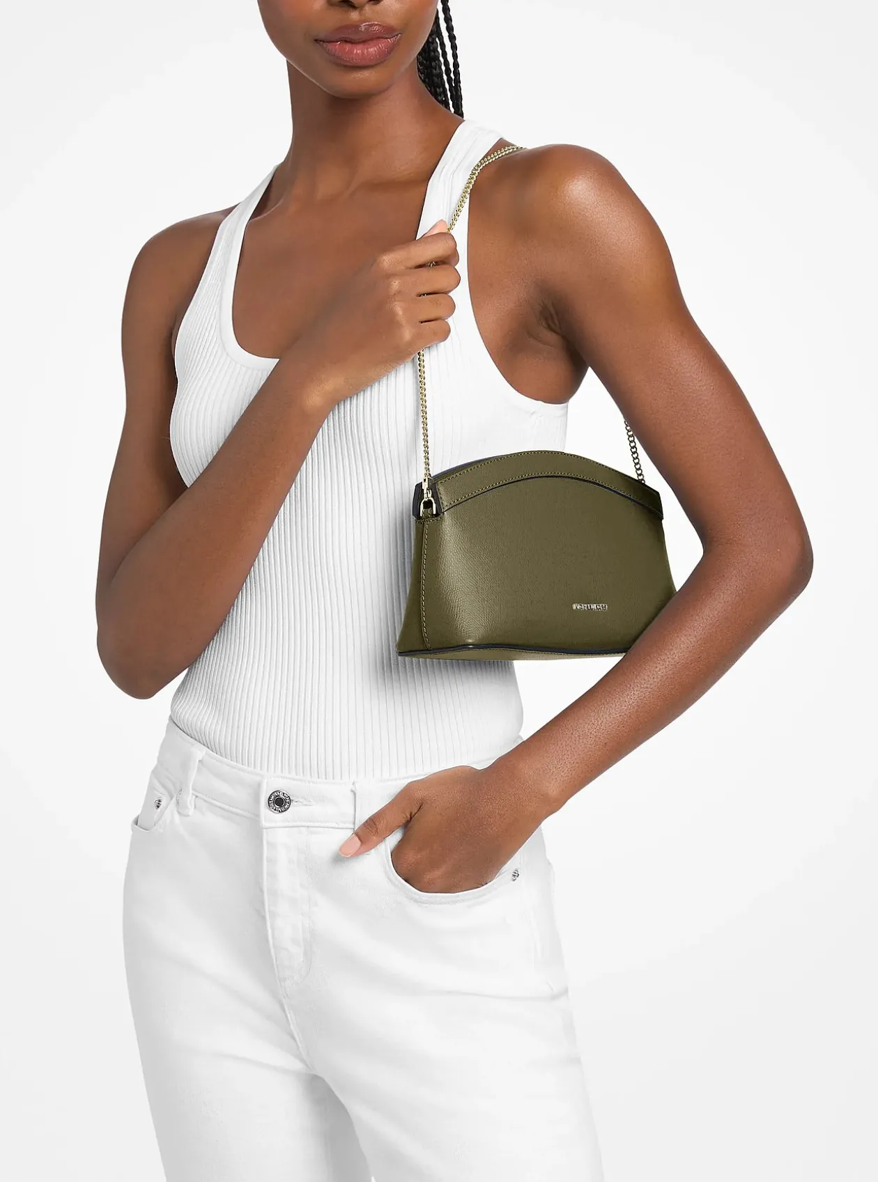Petite pochette convertible Athena en cuir