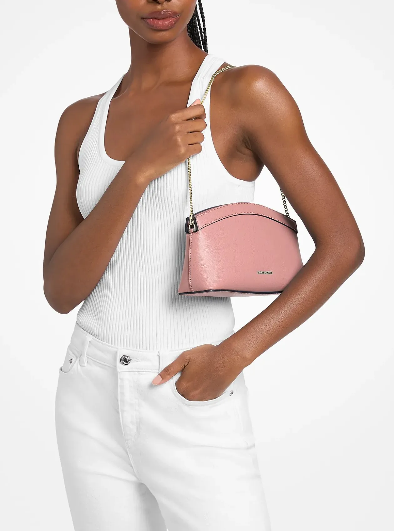 Petite pochette convertible Athena en cuir
