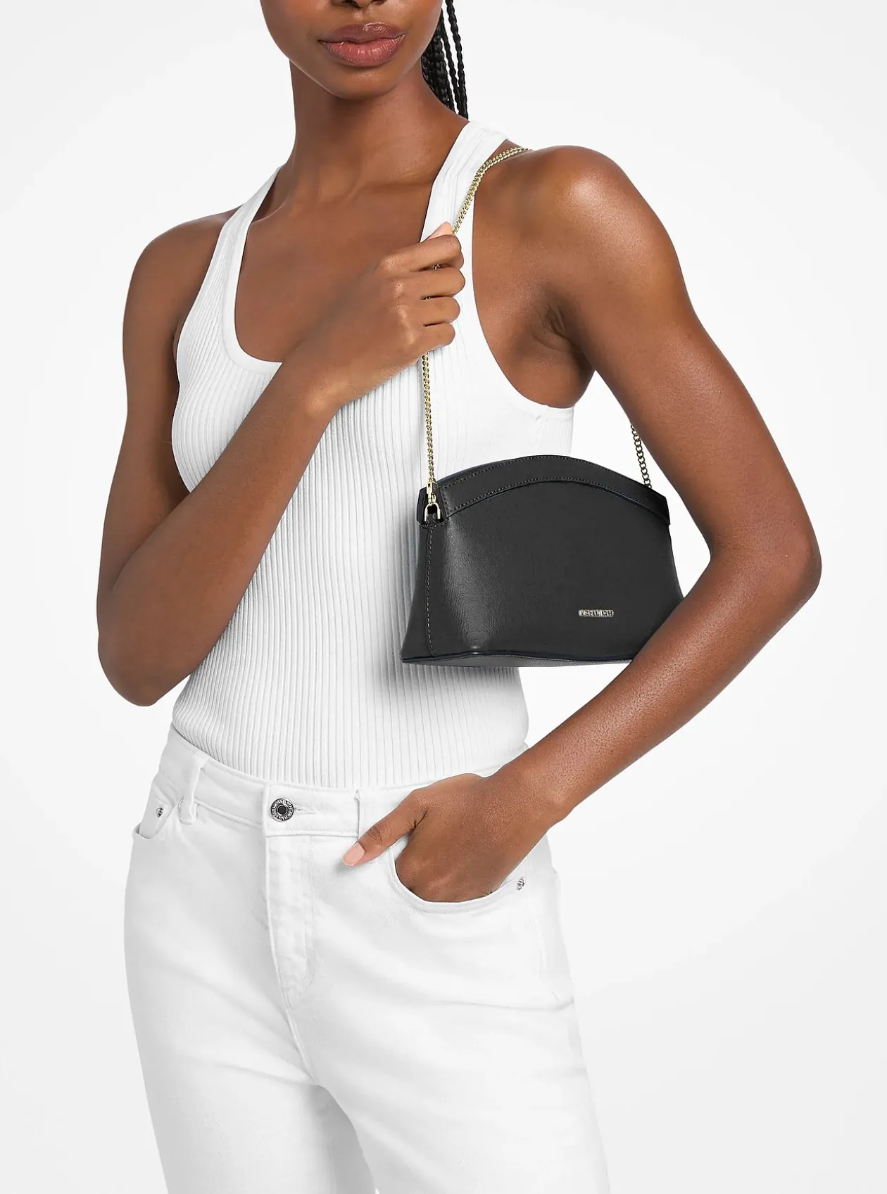 Petite pochette convertible Athena en cuir