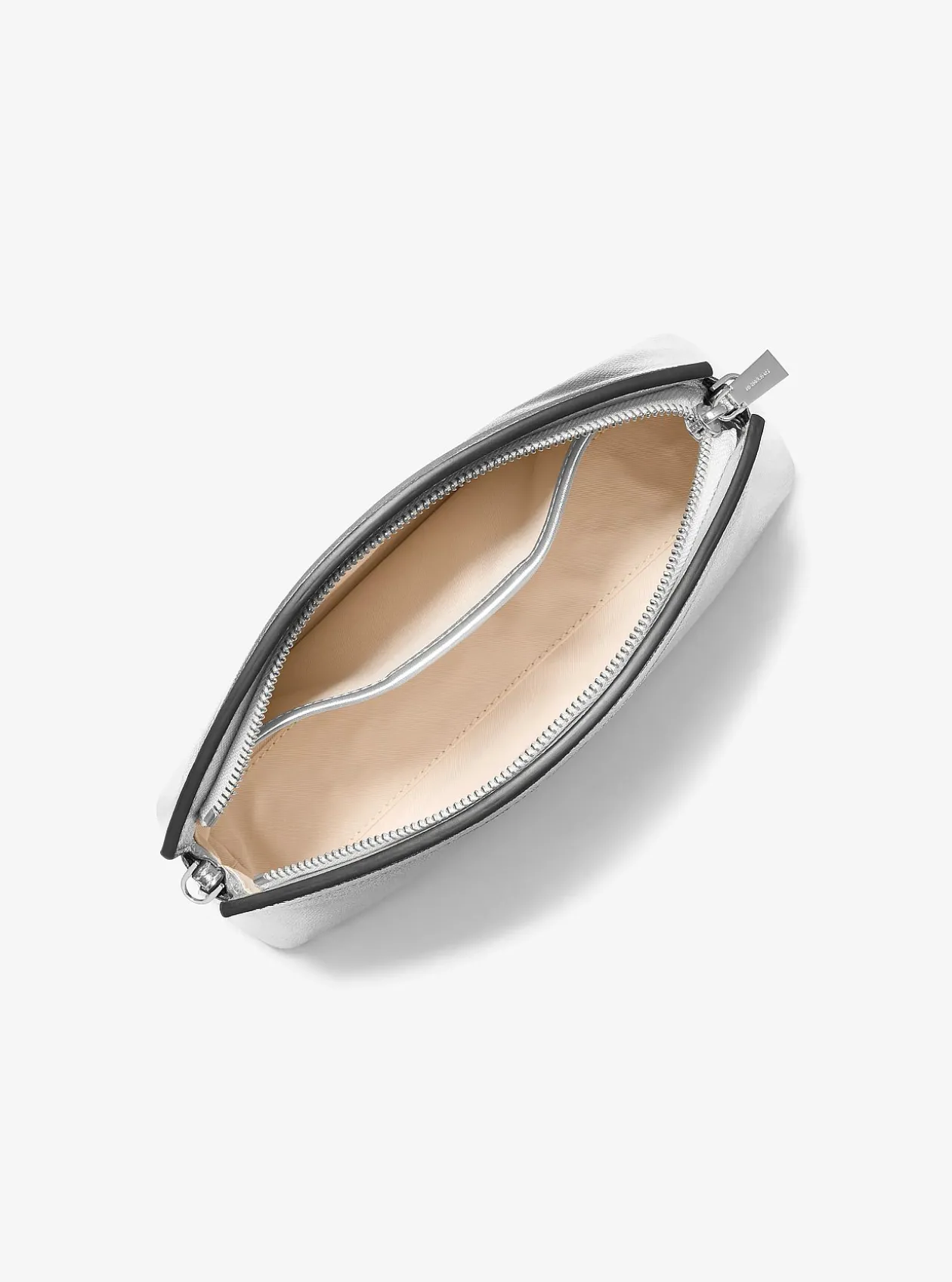 Petite pochette convertible Athena en cuir métallisé