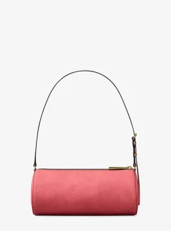 Petite pochette cylindrique Izzy en nubuck