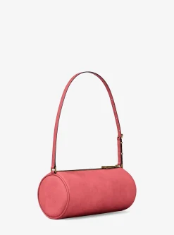 Petite pochette cylindrique Izzy en nubuck