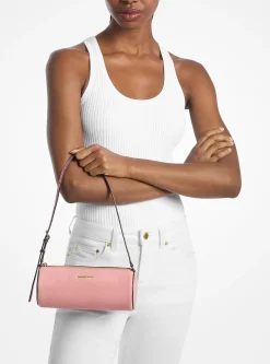 Petite pochette cylindrique Izzy en nubuck