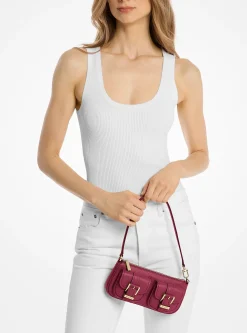 Petite pochette Zoe en cuir grainé