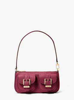 Petite pochette Zoe en cuir grainé
