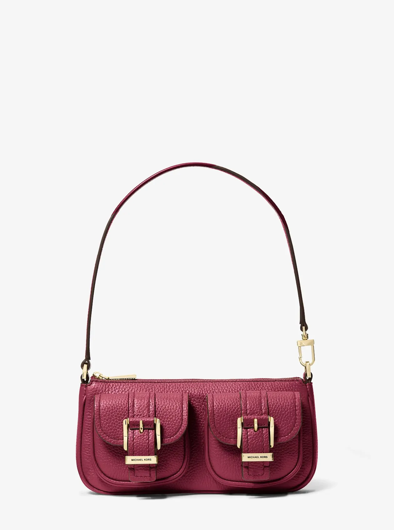 Petite pochette Zoe en cuir grainé