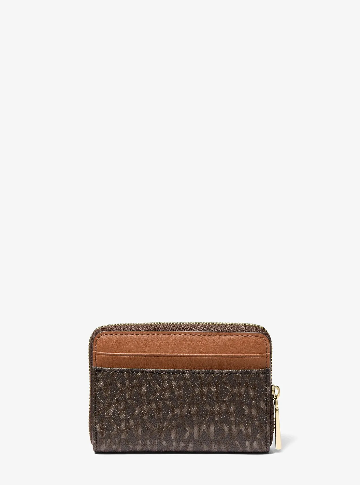 Petit porte-cartes entièrement zippé Jet Set à logo Signature