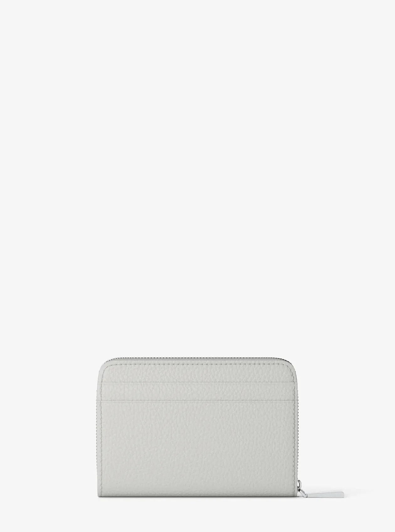 Petit porte-cartes entièrement zippé Jet Set en cuir grainé
