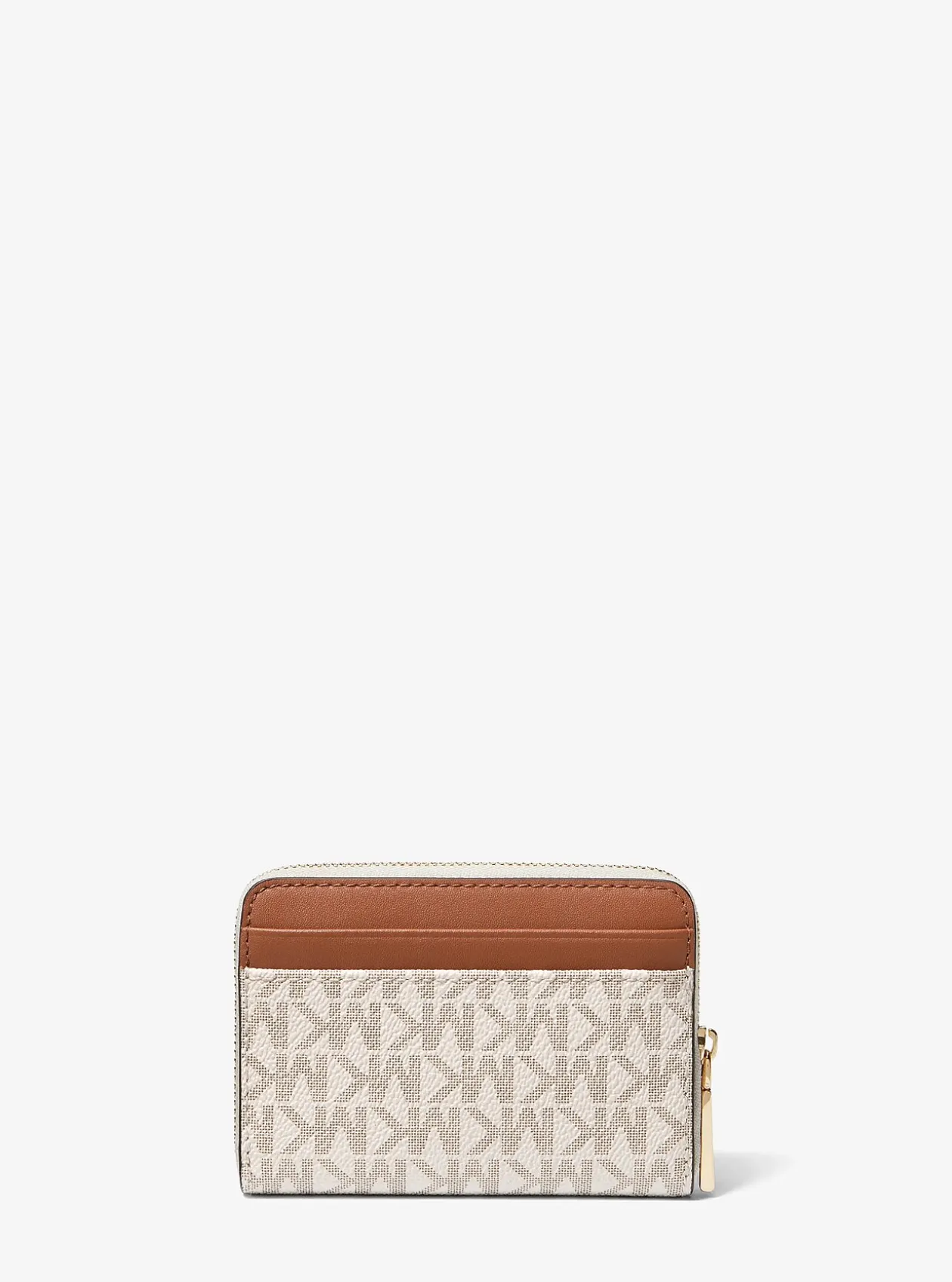 Petit porte-cartes entièrement zippé Jet Set à logo Signature