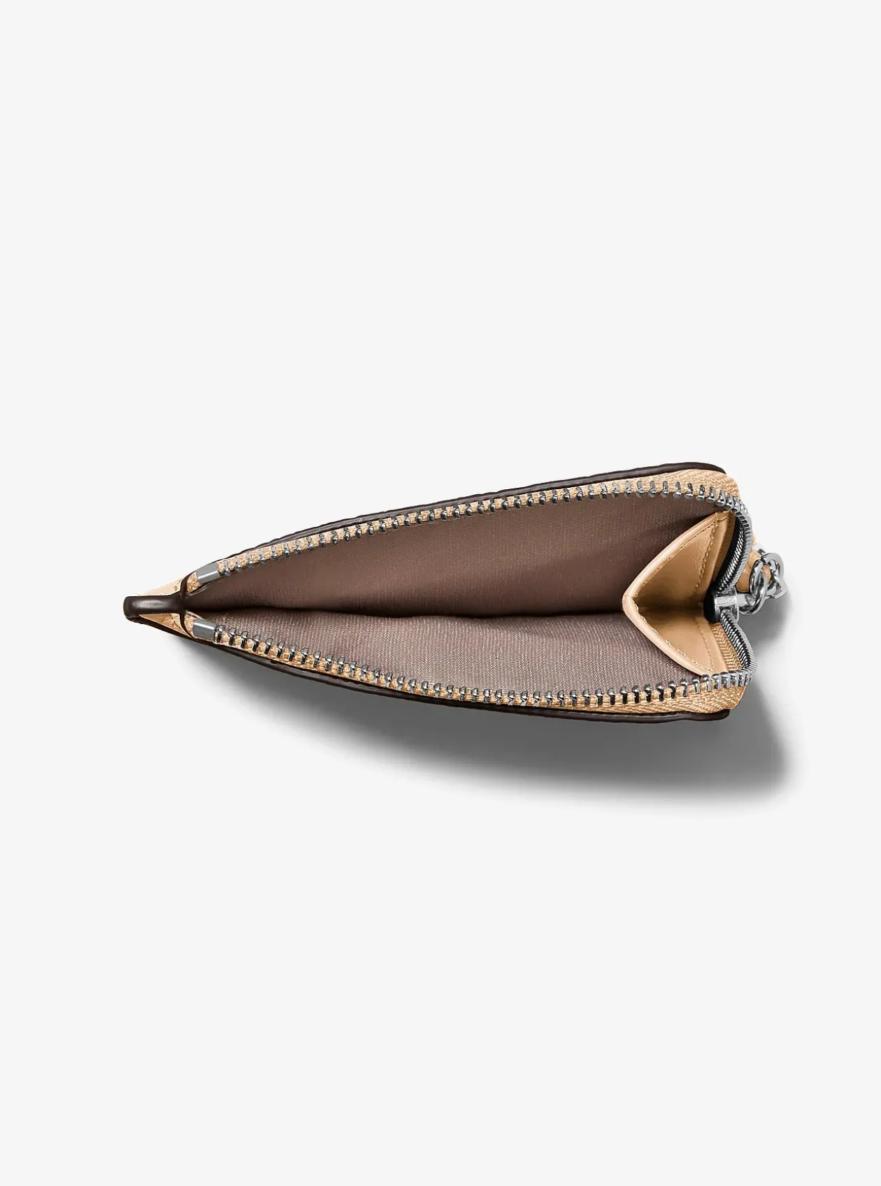 Petit porte-cartes Jet Set en cuir grainé à dragonne