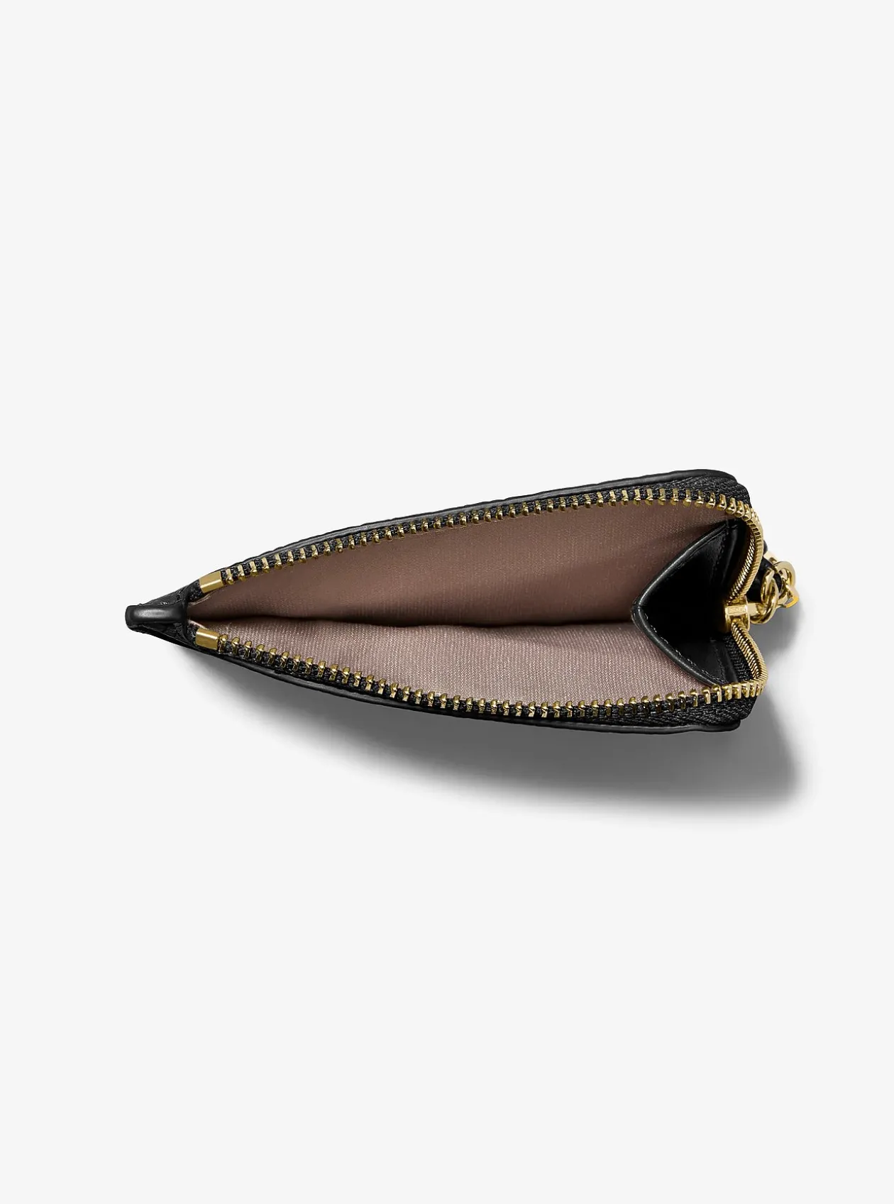 Petit porte-cartes Jet Set en cuir grainé à dragonne