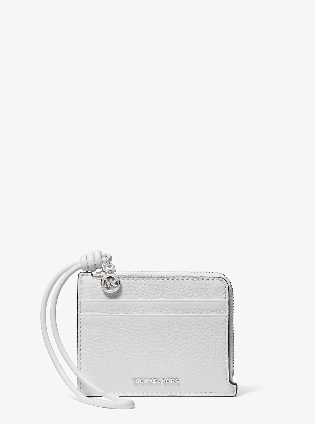 Petit porte-cartes Jet Set en cuir grainé à dragonne