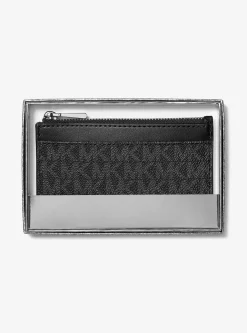 Petit porte-cartes Jet Set à logo Signature