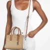 Petit sac Laila en cuir à couleurs contrastées
