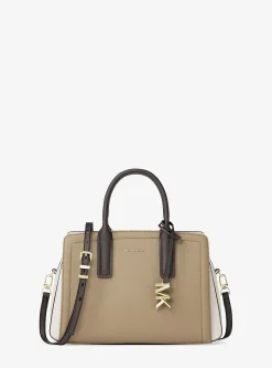 Petit sac Laila en cuir grainé à couleurs contrastées