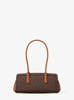 Petit sac porté épaule Laila à logo Signature