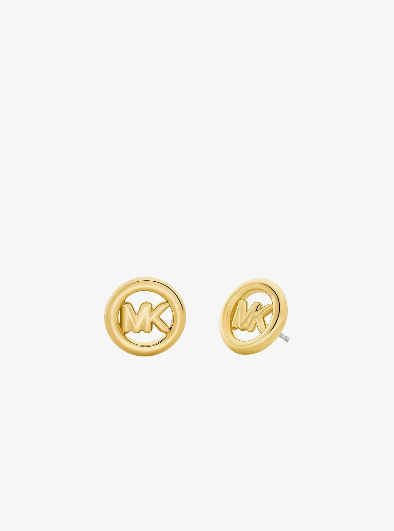 Petits clous d'oreilles à breloque logo