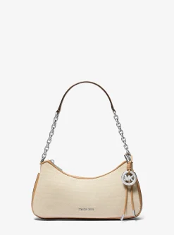 Pochette à chaîne Nolita de taille moyenne en toile de coton mélangé