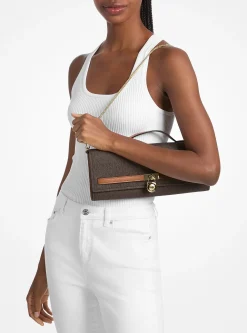 Pochette Hamilton Moderne de taille moyenne à logo Signature