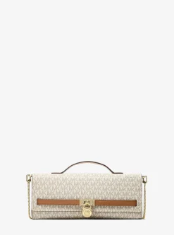 Pochette Hamilton Moderne de taille moyenne à logo Signature