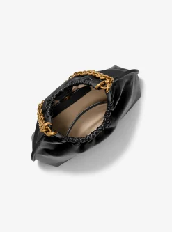 Pochette Indie de taille moyenne en cuir