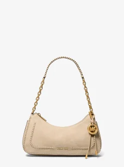 Pochette Nolita de taille moyenne en cuir grainé à chaîne