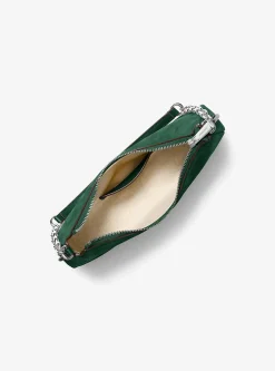 Pochette Nolita de taille moyenne en nubuck à chaîne