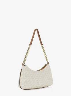 Pochette Nolita de taille moyenne à chaîne et logo Signature