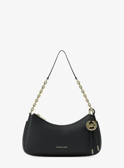 Pochette Nolita de taille moyenne en cuir grainé à chaîne