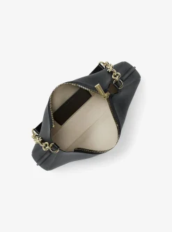 Pochette Nolita de taille moyenne en cuir grainé à chaîne