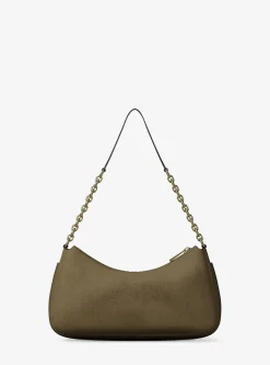 Pochette Nolita de taille moyenne en nubuck à chaîne