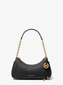 Pochette Nolita de taille moyenne en cuir grainé à chaîne
