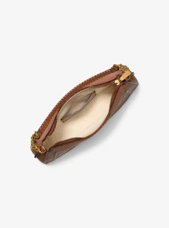 Pochette Nolita de taille moyenne en cuir grainé à chaîne