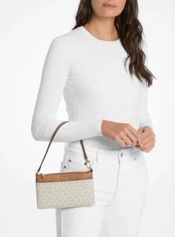 Pochette à sangle Jet Set de taille moyenne à logo Signature