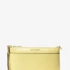 Pochette à sangle Jet Set de taille moyenne en cuir grainé