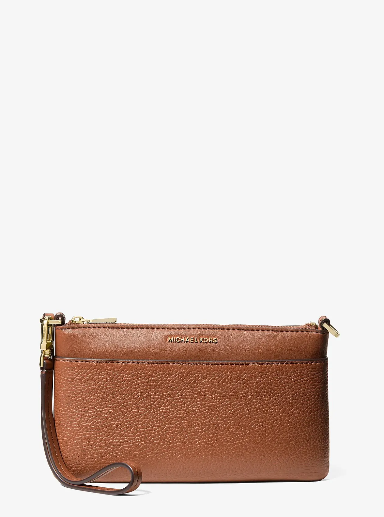 Pochette à sangle Jet Set de taille moyenne en cuir grainé