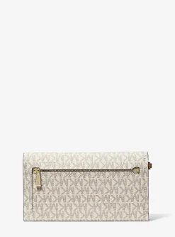 Pochette à sangle Jet Set pour smartphone de taille moyenne à logo Signature
