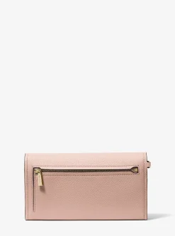 Pochette à sangle Jet Set pour smartphone de taille moyenne en cuir grainé