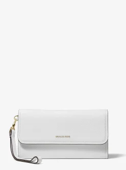Pochette à sangle Jet Set pour smartphone de taille moyenne en cuir grainé