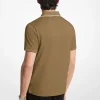 Polo en jersey de coton avec bordure à logo