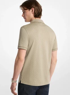 Polo en jersey de coton à logo Signature