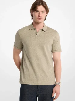 Polo en jersey de coton à logo Signature