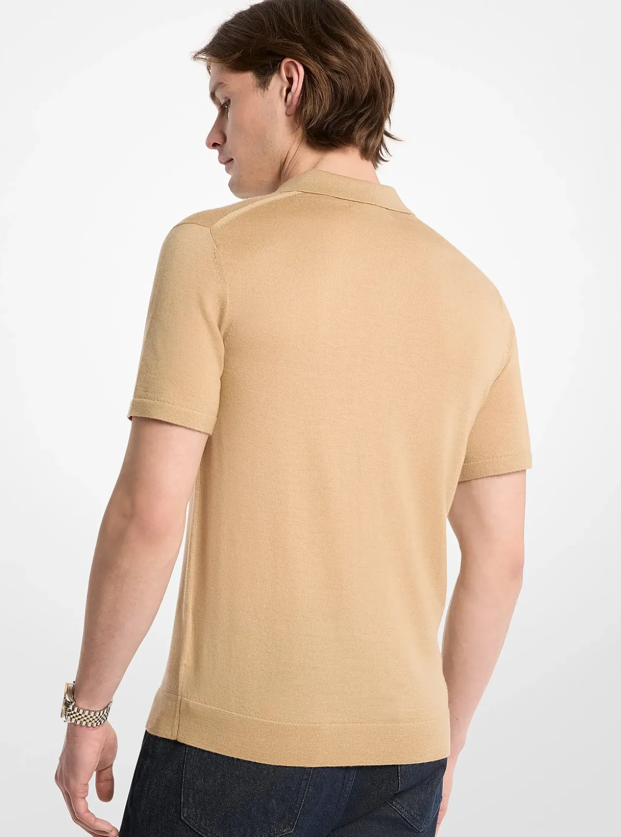Polo en laine mérinos