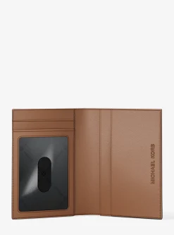 Porte-cartes Hudson à deux volets et à logo Signature