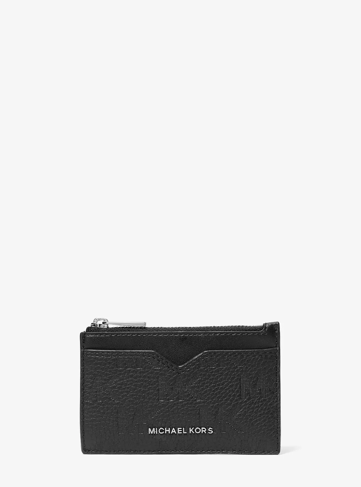 Porte-cartes Hudson en cuir à logo en relief