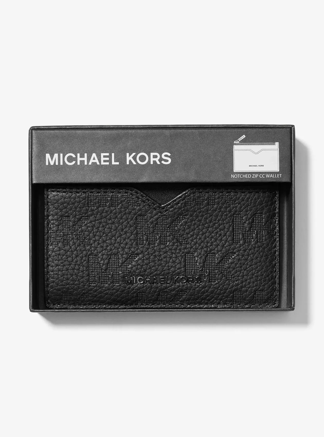 Porte-cartes Hudson en cuir à logo en relief