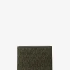 Portefeuille compact Greyson à logo avec compartiment à monnaie