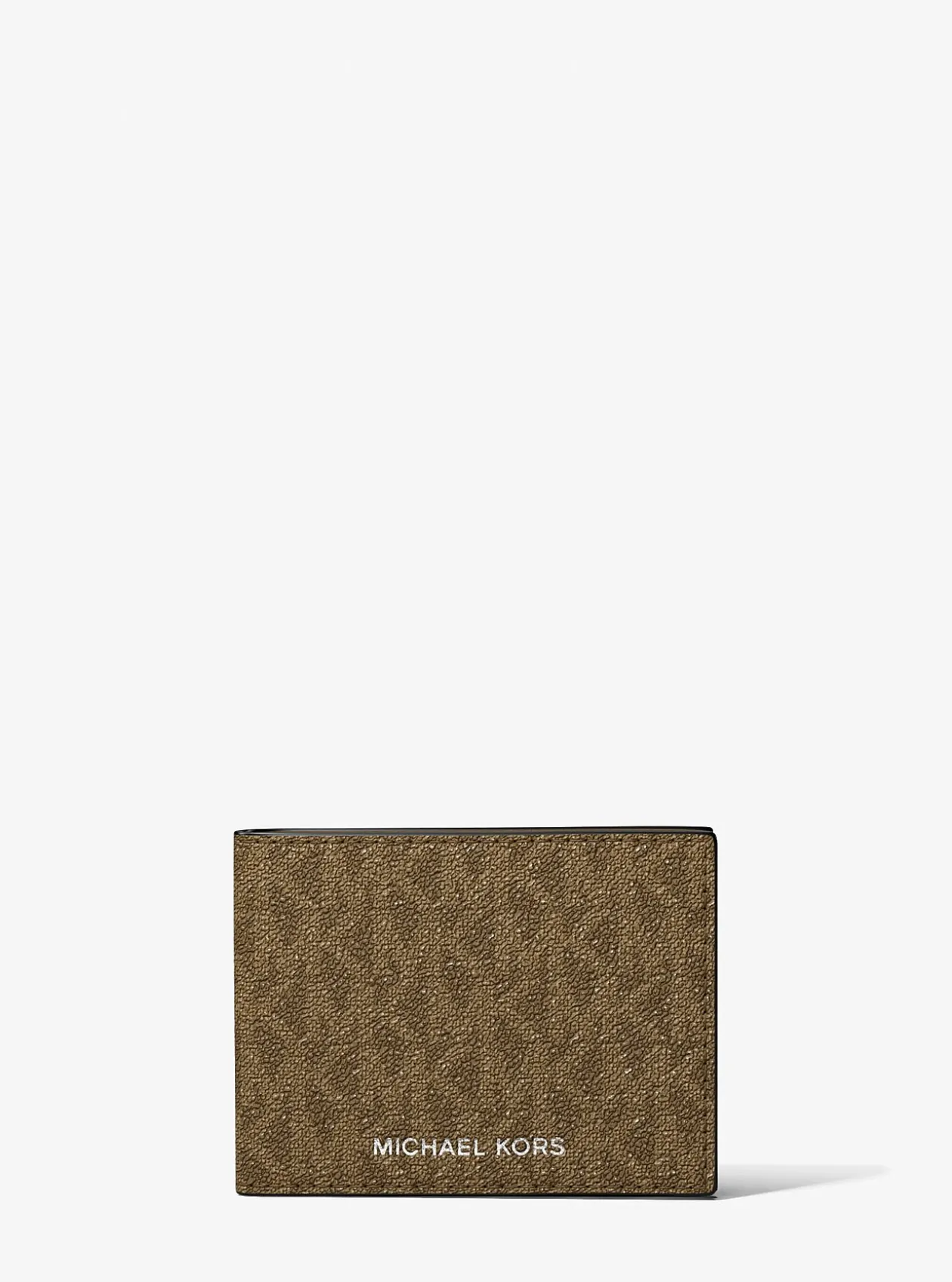 Portefeuille compact Harrison à logo avec porte-cartes